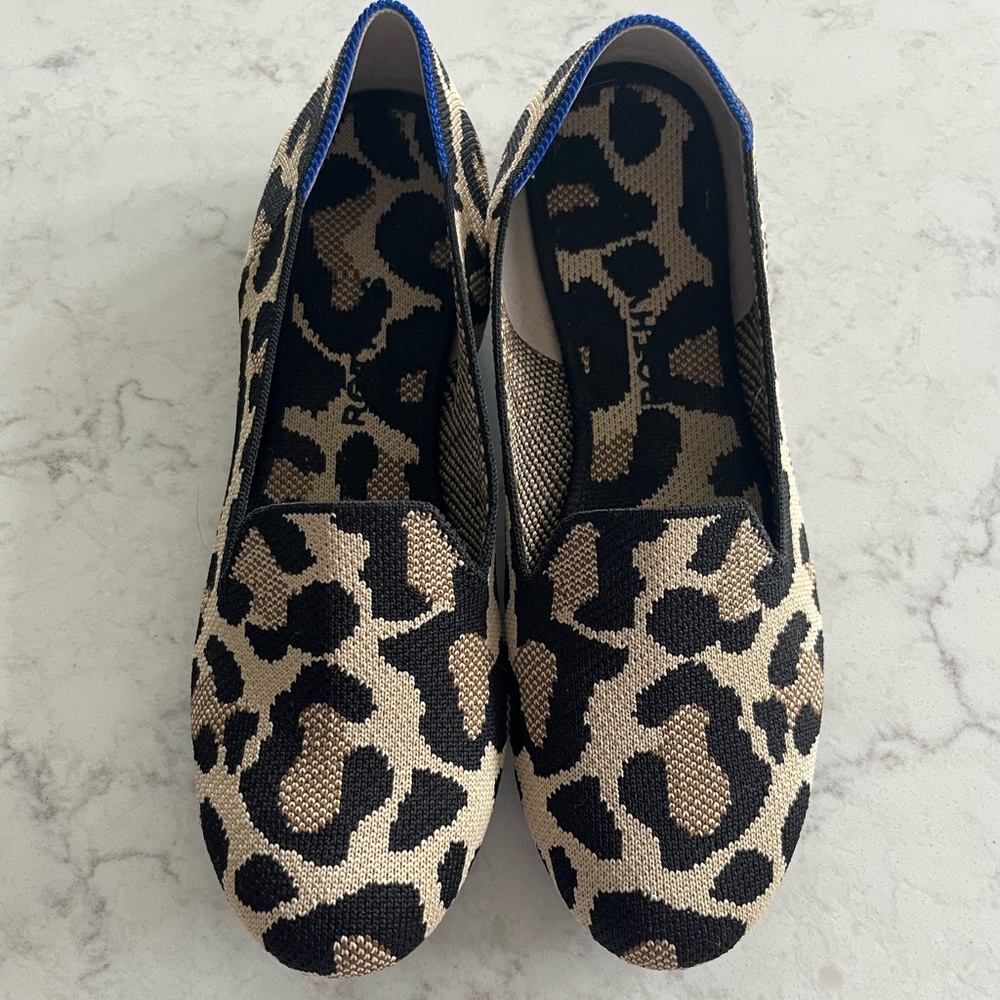 Rothy’s leopard print loafers size 9